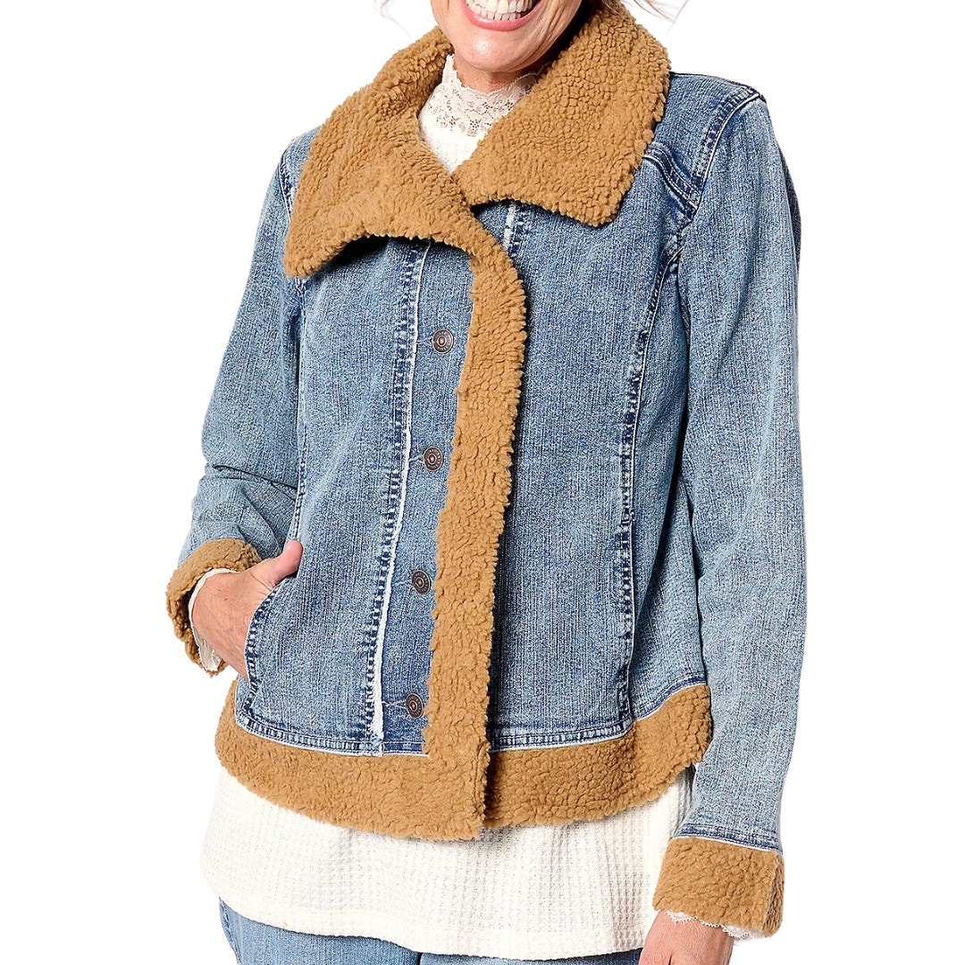 Logo By Lori Goldstein Special Edition Jean Jacket New Size 6